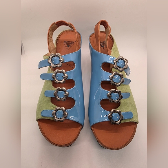 Stylish Green Slingback Women's ShoesLexi
Multi-Buckle - Picture 2 of 7